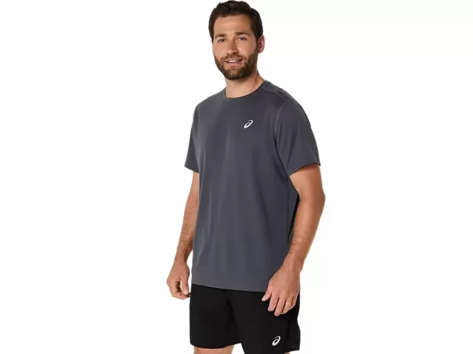 ASICS SILVER SHORT SLEEVE TOP ASICS SILVER SHORT SLEEVE TOP
