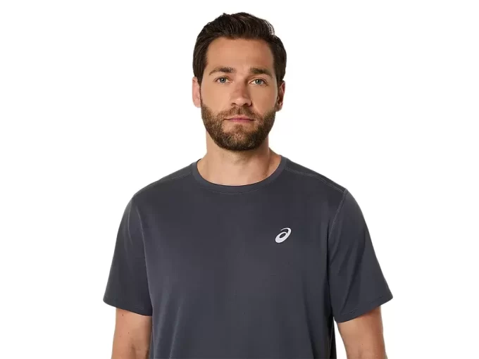 ASICS SILVER SHORT SLEEVE TOP ASICS SILVER SHORT SLEEVE TOP