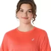 ASICS SILVER SHORT SLEEVE TOP ASICS SILVER SHORT SLEEVE TOP