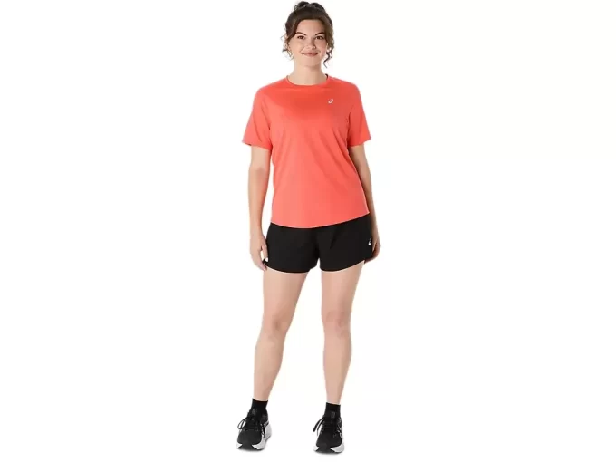 ASICS SILVER SHORT SLEEVE TOP ASICS SILVER SHORT SLEEVE TOP