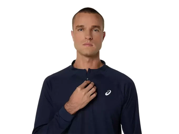 MATCH LONG SLEEVE 1/2 ZIP TOP