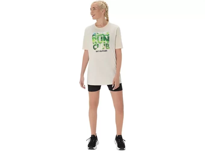 UNISEX ASICS RUN OUTSIDE CLUB SHORT SLEEVE TEE UNISEX ASICS RUN OUTSIDE CLUB SHORT SLEEVE TEE