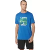 UNISEX ASICS RUN OUTSIDE CLUB SHORT SLEEVE TEE UNISEX ASICS RUN OUTSIDE CLUB SHORT SLEEVE TEE