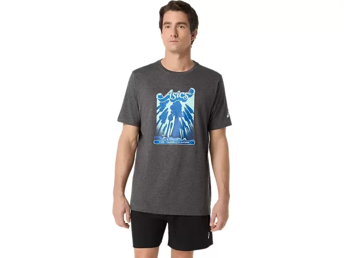 UNISEX ASICS WANDER SHORT SLEEVE TEE UNISEX ASICS WANDER SHORT SLEEVE TEE