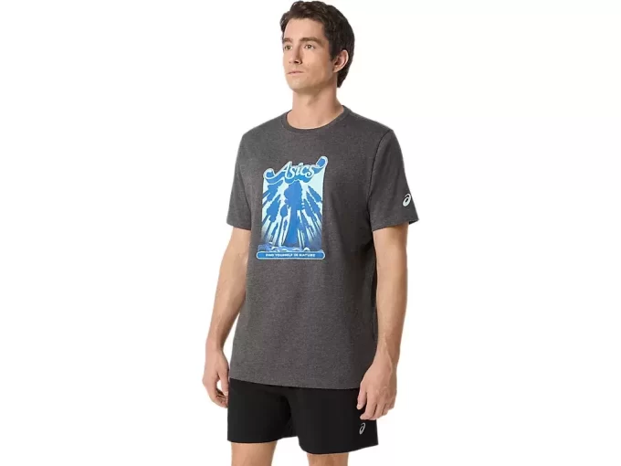 UNISEX ASICS WANDER SHORT SLEEVE TEE UNISEX ASICS WANDER SHORT SLEEVE TEE