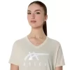 WOMEN’S ASICS STRIPES V-NECK