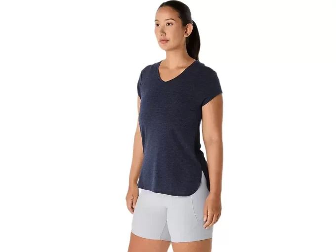 WOMEN’S HEATHER VNECK TOP