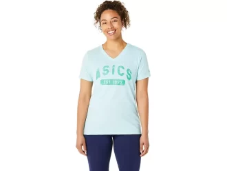 WOMEN’S SHORT SLEEVE EST 1977 V-NECK TEE