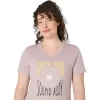 WOMEN’S SUNFLOWER SLOGAN V-NECK