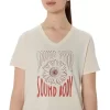 WOMEN’S SUNFLOWER SLOGAN V-NECK